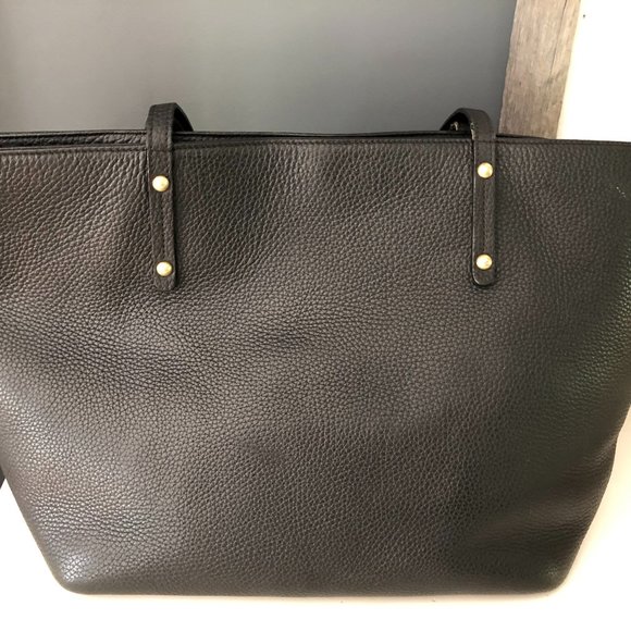 gigi black leather handbag
